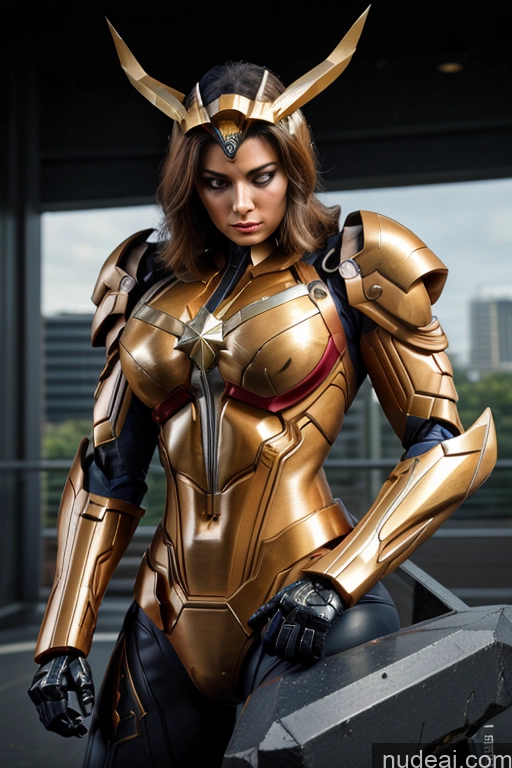 related ai porn images free for Captain Marvel SuperMecha: A-Mecha Musume A素体机娘 Woman Busty Abs Front View Bodybuilder Muscular Has Wings