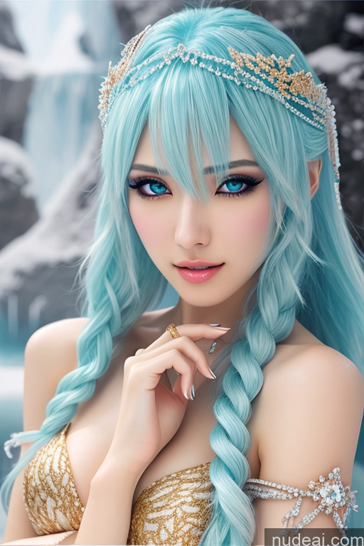 Elemental Series - Ice Snow Diamond Jewelry Gold Jewelry Pearl Jewelry Transparent Hatsune Miku