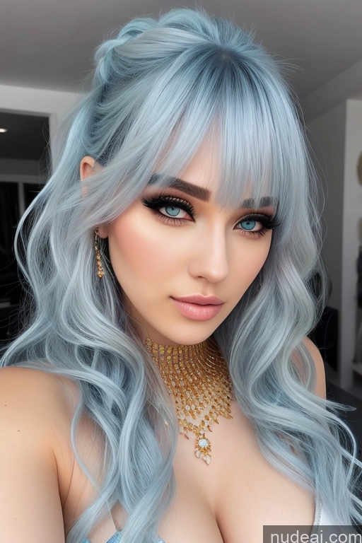 related ai porn images free for Diamond Jewelry Gold Jewelry Pearl Jewelry Elemental Series - Ice Snow Rainbow Haired Girl Bangs Wavy Hair