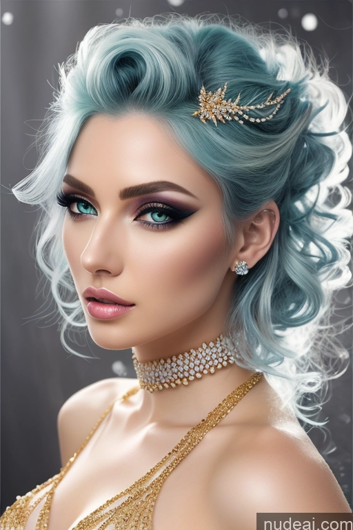 related ai porn images free for Diamond Jewelry Gold Jewelry Pearl Jewelry Elemental Series - Ice Snow Rainbow Haired Girl Marquise Hair