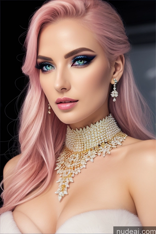 Diamond Jewelry Gold Jewelry Pearl Jewelry Elemental Series - Ice Snow Pink Hair