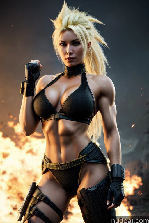 related ai porn images free for Super Saiyan Busty Muscular Front View Cyborg Woman Science Fiction Style Neon Lights Clothes: Yellow Blonde Neon Lights Clothes: Orange Neon Lights Clothes: Red Battlefield Martial Arts