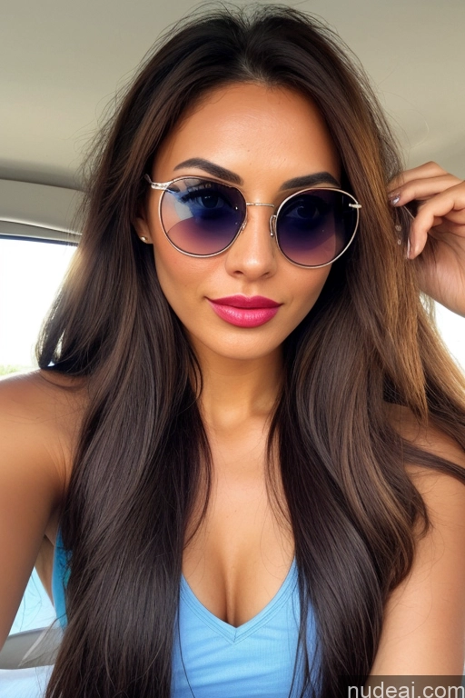 related ai porn images free for Woman Athlete Busty Beautiful Tall Long Hair Glasses Lipstick Tanned Skin 18 Sexy Face Deep Blue Eyes Pink Hair Ponytail Bangs Bedroom On Back Tank Top Short Shorts Bows Shirt