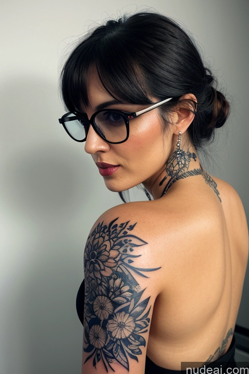 related ai porn images free for Big Hips 20s Thick Bangs Micro Skirt Shirt Cleavage Front View Busty Glasses Tattoos