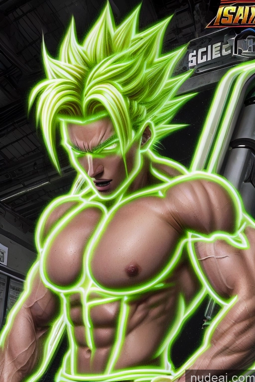 related ai porn images free for Super Saiyan Busty Neon Lights Clothes: Green Front View Green Hair Muscular Several Two Science Fiction Style Woman Neon Lights Clothes: Yellow