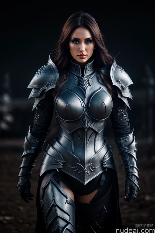 ai nude image of arafed woman in armor with a sword and a helmet pics of Dark Lighting Detailed Knight Death Knight Paladin Fashion