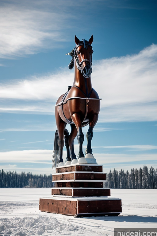 related ai porn images free for Cyborg Wooden Horse Looking At Sky Elemental Series - Ice