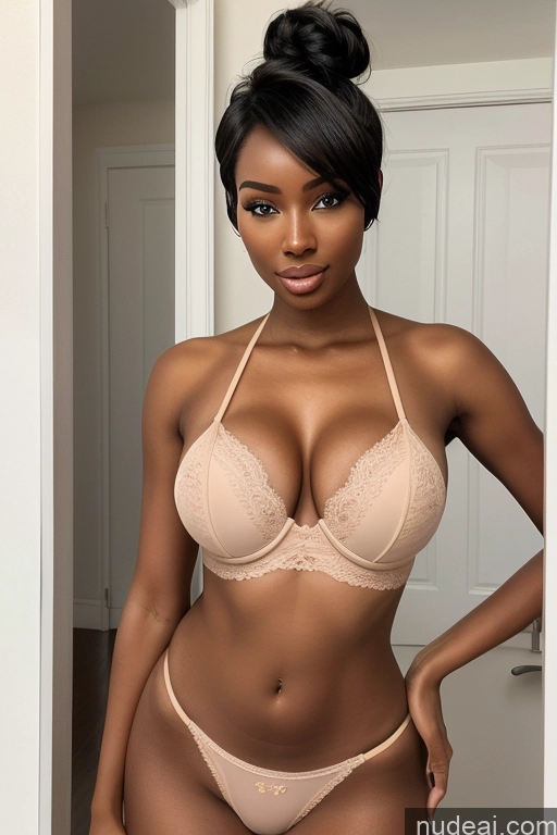 related ai porn images free for Perfect Boobs 18 Hair Bun Miss Universe Model Bimbo African Nigerian Dark Skin Big Hips Short Hair Pink Hair Pregnant Bathroom Topless Side View Detailed Bright Lighting Nude Bikini, Underwear, Lace