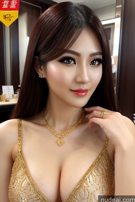 Ning Rong Rong Transparent Gold Jewelry Diamond Jewelry Secretary