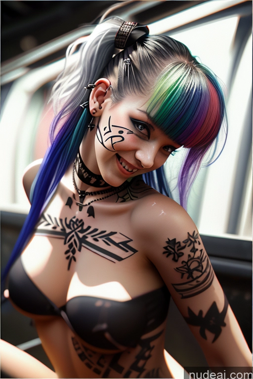 related ai porn images free for Laughing Rainbow Haired Girl Greek Close-up View Bra Pull Down Nude Gothic Punk Girl Huge Boobs Crop Shirt Underboob Tattoos Big Ass