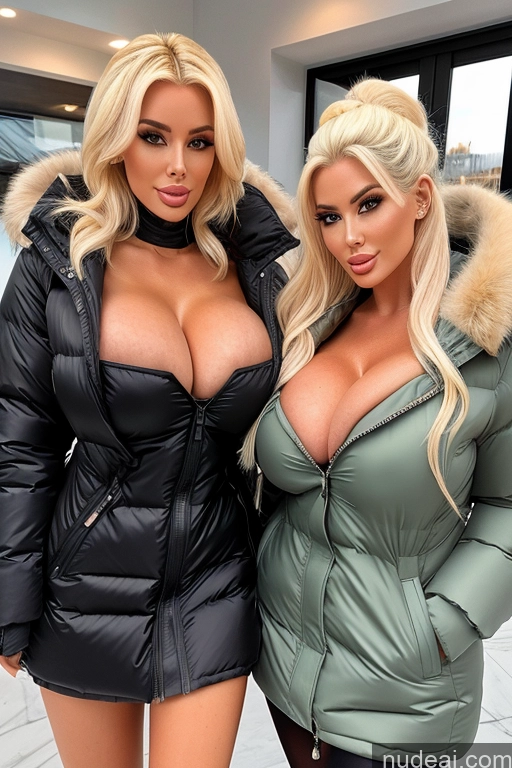 related ai porn images free for Bimbo Huge Boobs Busty Two Parka Partially Nude