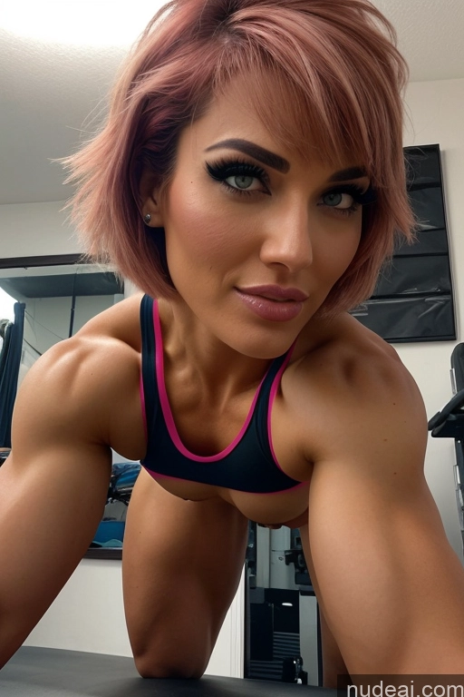 related ai porn images free for Woman Milf Bodybuilder Several Huge Boobs Perfect Boobs Beautiful Big Ass Short Hair Pink Hair Bangs French Mirror Selfie Gym Front View Blowjob Nude 18