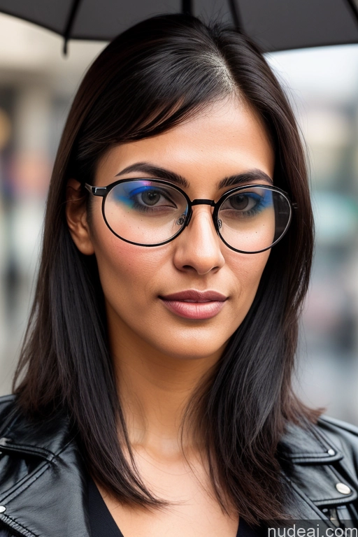 related ai porn images free for Woman One Perfect Boobs Beautiful Glasses Tall Fairer Skin 20s Seductive Black Hair Bangs Indian Mall Front View Jacket