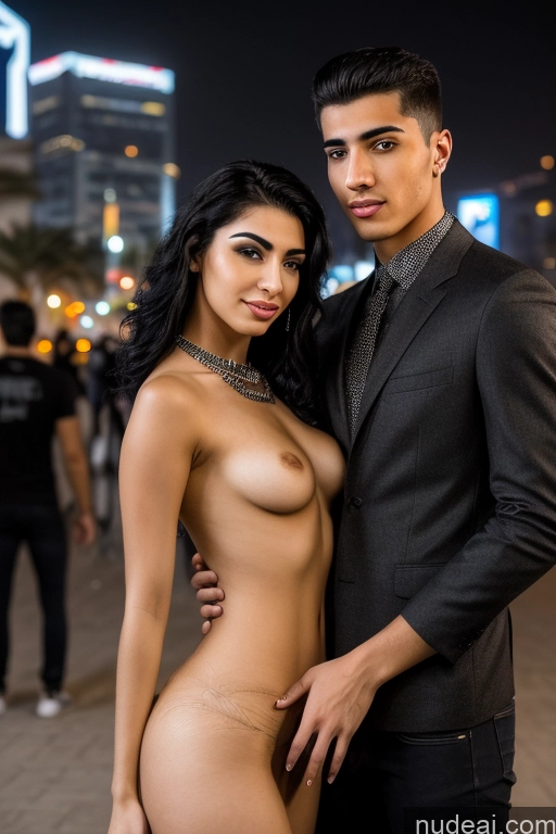 ai nude image of arafed woman in a black suit and a man in a suit pics of Woman + Man Several Small Tits Beautiful Big Ass Thick Big Hips 18 Black Hair Cyberpunk Maske's Balls Deep Deepthroat Nude Stylish Egyptian Riyadh