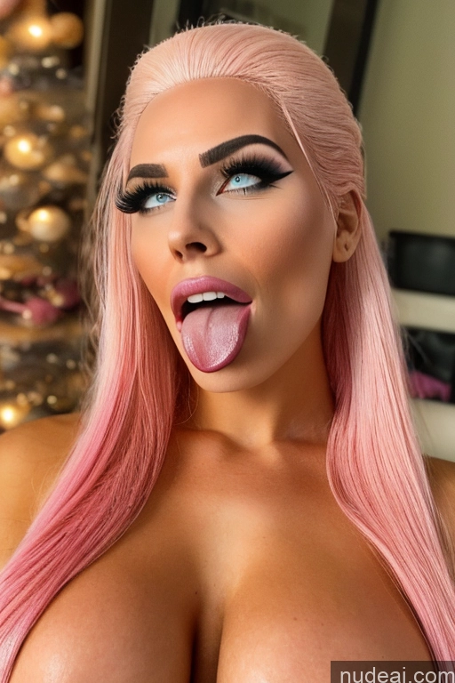 related ai porn images free for Bimbo Pink Hair Ahegao Perfect Boobs