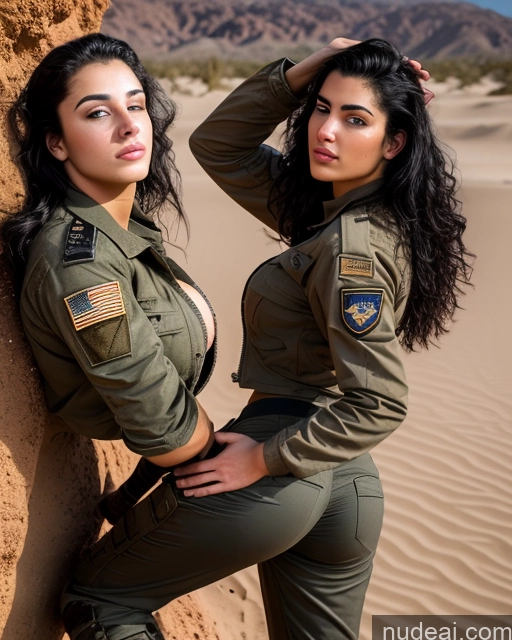 related ai porn images free for Jewish 18 Big Ass Black Hair Desert Back View Military Jacket Boots Harem Pants