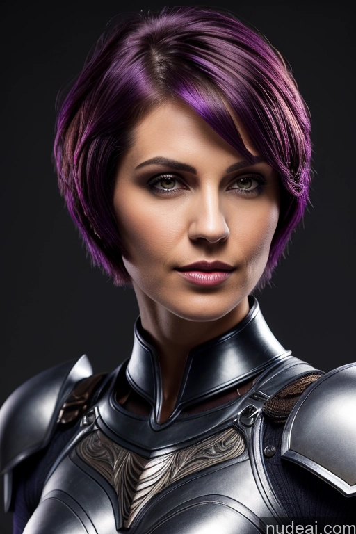 related ai porn images free for Purple Hair Fairer Skin Short Hair Fantasy Armor