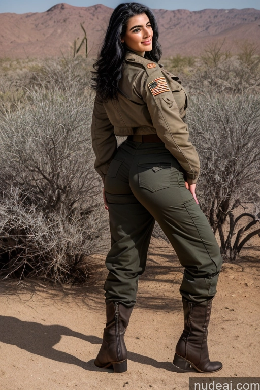 related ai porn images free for Jewish 18 Black Hair Big Ass Desert Back View Military Boots Harem Pants Jacket Several