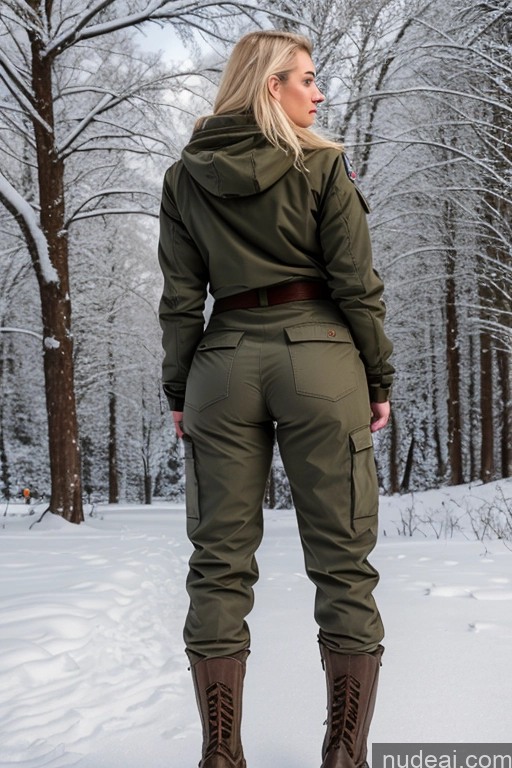 related ai porn images free for Swedish 18 Blonde Snow Back View Boots Harem Pants Military Two Big Ass Jacket