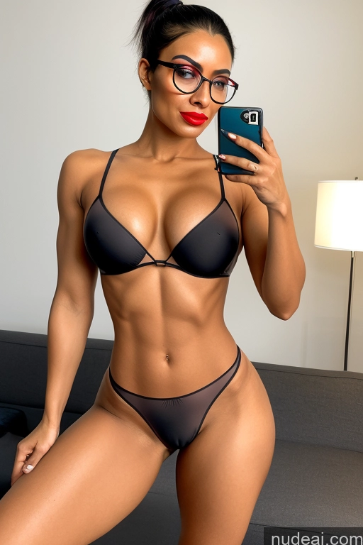 related ai porn images free for Woman One Perfect Boobs Glasses Lipstick Small Ass Thick Perfect Body Fairer Skin 30s Sexy Face Black Hair Ponytail Indian Mirror Selfie Bedroom Front View Nude High Heels