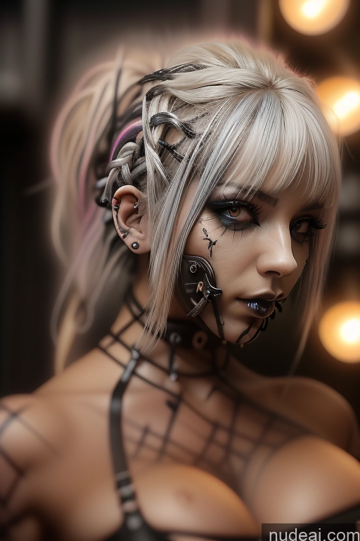 related ai porn images free for Bimbo Close-up View Rainbow Haired Girl Perfect Boobs Gothic Punk Girl Bra Pull Down Braided