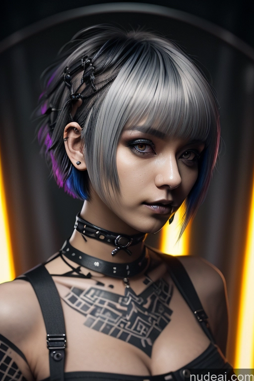 related ai porn images free for Nude Close-up View Rainbow Haired Girl Braided Perfect Boobs Short Hair Gothic Punk Girl Raiden Mei Milf