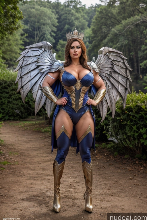 related ai porn images free for Regal Cosplay Busty Muscular Front View Has Wings Superhero