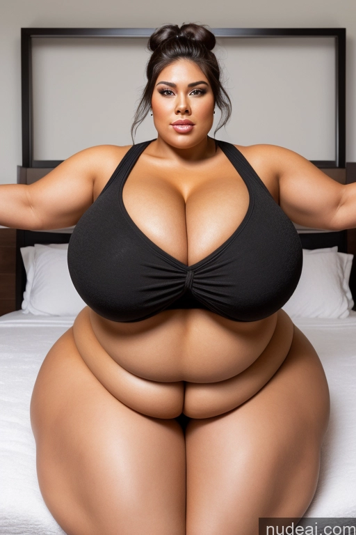 related ai porn images free for Huge Boobs Chubby Black Hair Hair Bun Bedroom Front View T-pose Towel