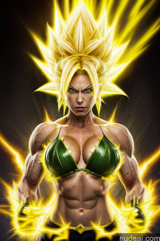 related ai porn images free for Super Saiyan 3 Powering Up Busty Muscular Super Saiyan Regal Neon Lights Clothes: Yellow Shower