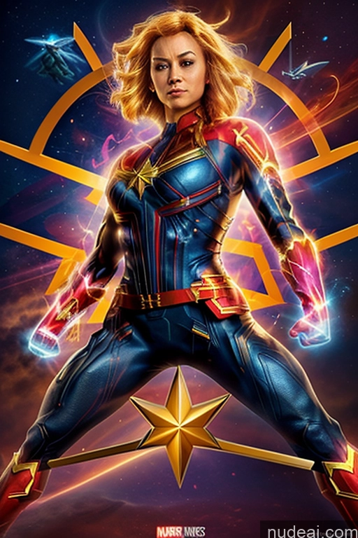 related ai porn images free for Captain Marvel Powering Up Busty Muscular