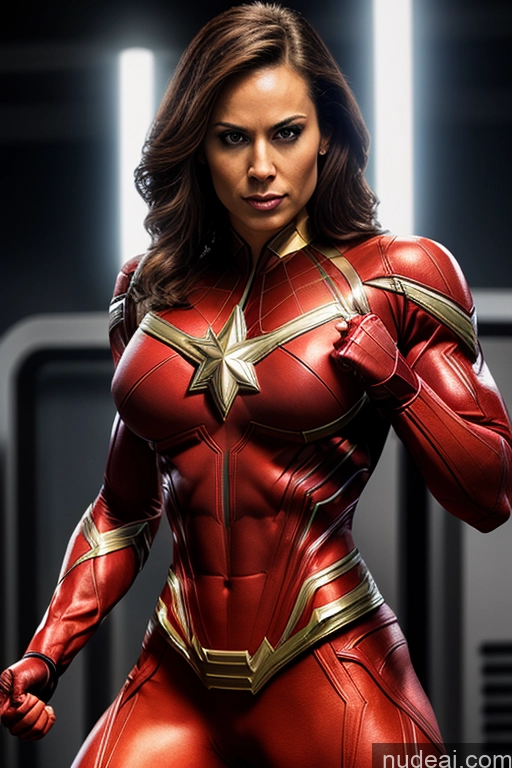 related ai porn images free for Captain Marvel Superheroine Busty Abs Science Fiction Style Dynamic View Superhero Powering Up Heat Vision