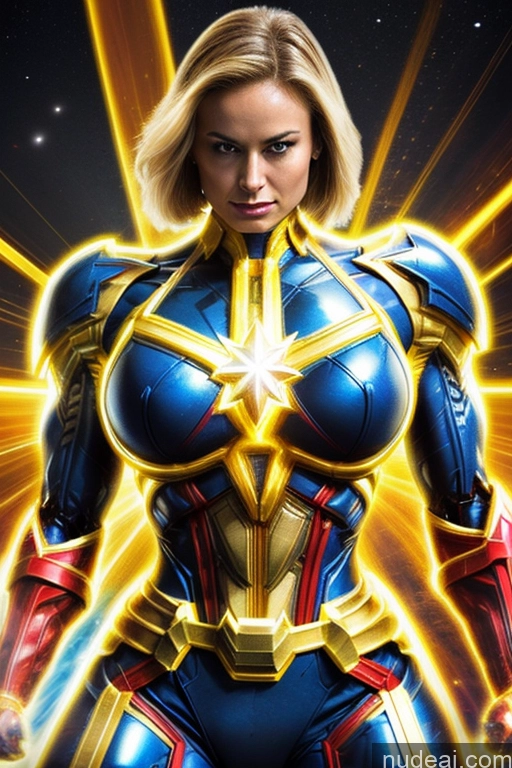 related ai porn images free for Captain Marvel Busty Superhero Powering Up Cosplay Science Fiction Style Bodybuilder Abs Space Perfect Boobs Heat Vision SuperMecha: A-Mecha Musume A素体机娘 Neon Lights Clothes: Yellow