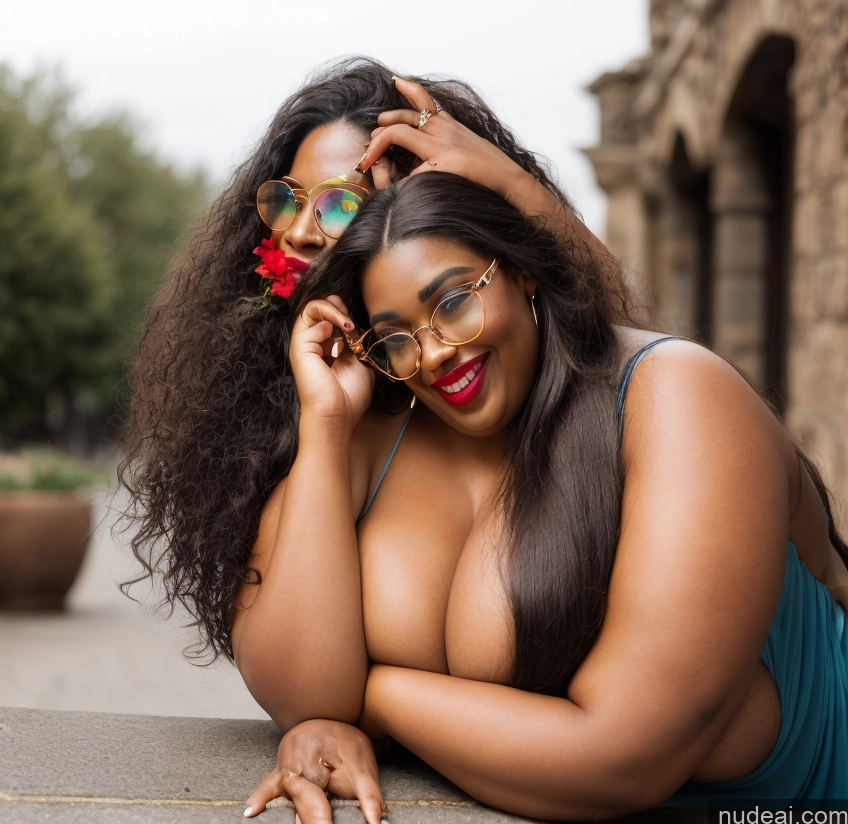 related ai porn images free for 30s Huge Boobs Glasses Busty Long Hair Brunette Lipstick Laughing Woman Topless Jewelry Pearl Jewelry Gold Jewelry Diamond Jewelry Dark Skin Chubby Beautiful One