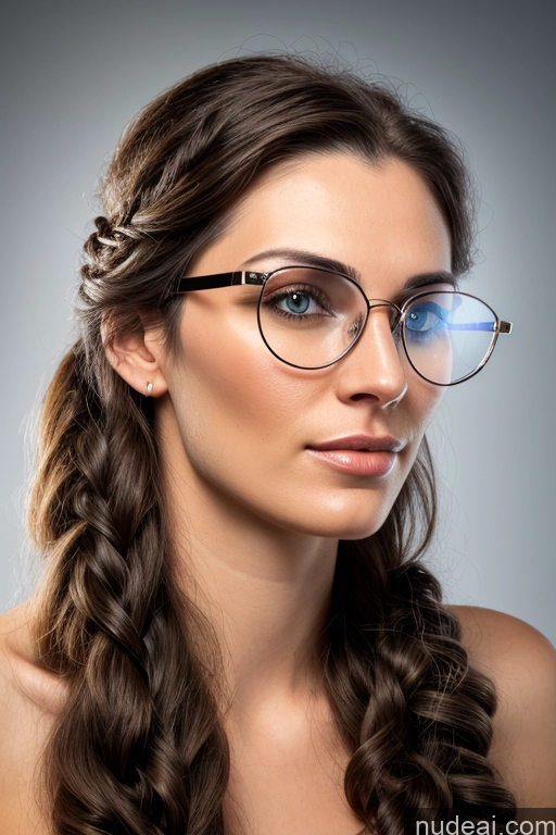 ai nude image of arafed woman with glasses and braided hair wearing glasses pics of 18 Orgasm Sexy Face Brunette Long Hair French Bathroom 3d Close-up View Cumshot Nude Partially Nude Gold Jewelry Bright Lighting Simple Glasses Short Woman