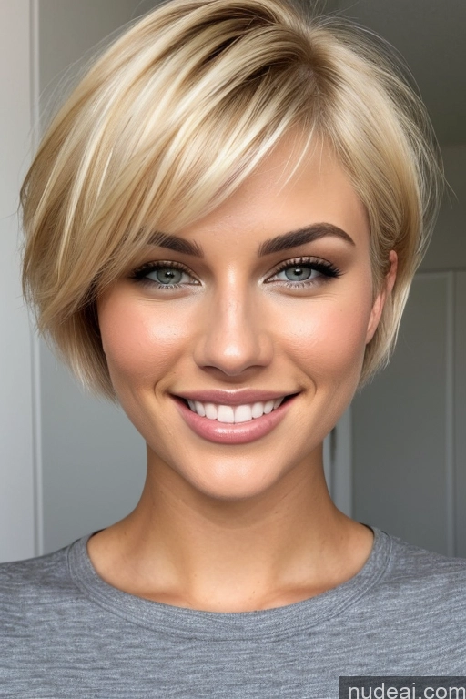 related ai porn images free for Miss Universe Model One Busty 18 Happy Short Hair Blonde