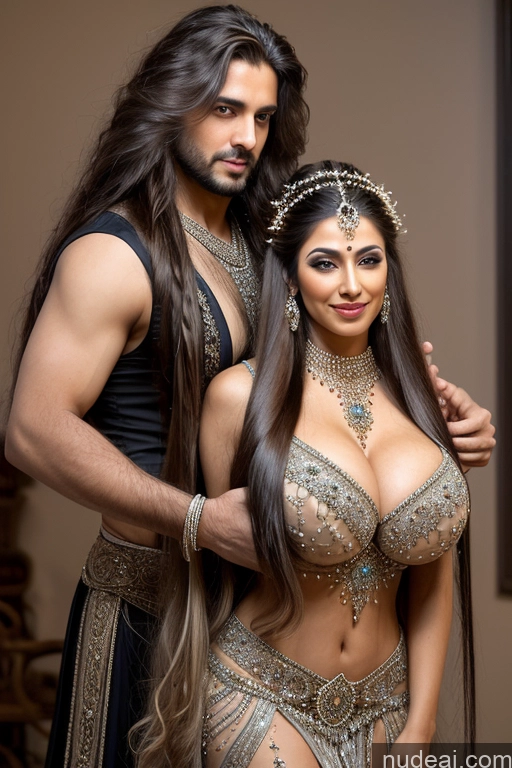 related ai porn images free for Woman + Man Several Huge Boobs Beautiful Big Ass Black Hair Long Hair Indian Dance Dress: Belly Dance Pearl Jewelry Detailed