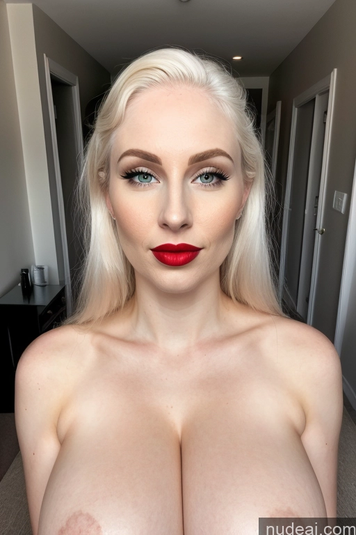 related ai porn images free for Woman One Huge Boobs Beautiful Lipstick Skinny Fairer Skin 30s Slicked Front View Simple