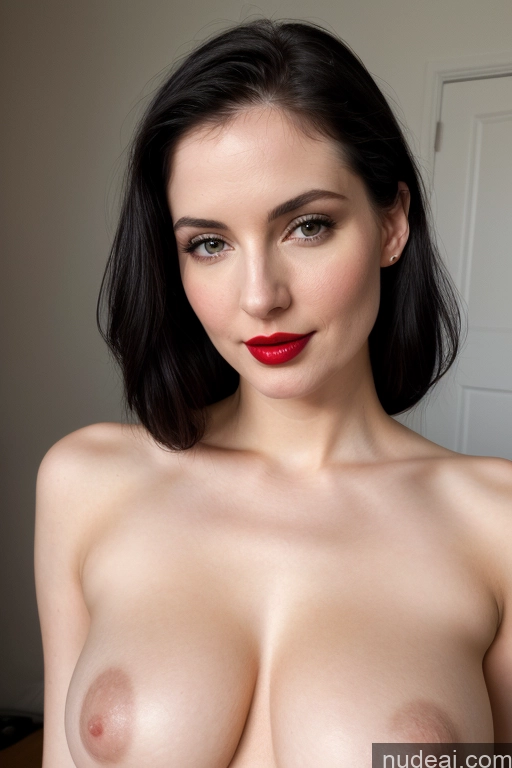 related ai porn images free for Woman One Beautiful Lipstick Perfect Boobs Perfect Body Slicked Simple Black Hair 30s Close-up View Fairer Skin