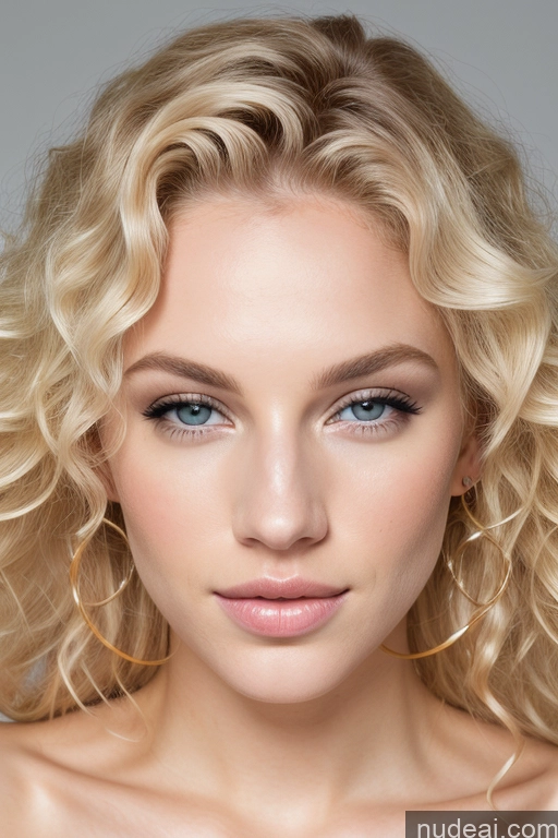 Miss Universe Model Sexy Face Curly Hair Of Love Fairer Skin Blonde