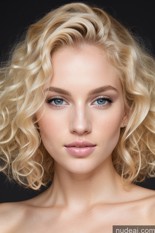 Miss Universe Model Sexy Face Curly Hair Of Love Fairer Skin Blonde