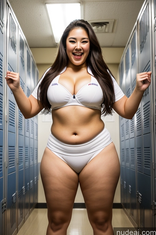 related ai porn images free for 20s Laughing Brunette Japanese Chubby Big Hips Bright Lighting Big Ass On Back Locker Room Cheerleader