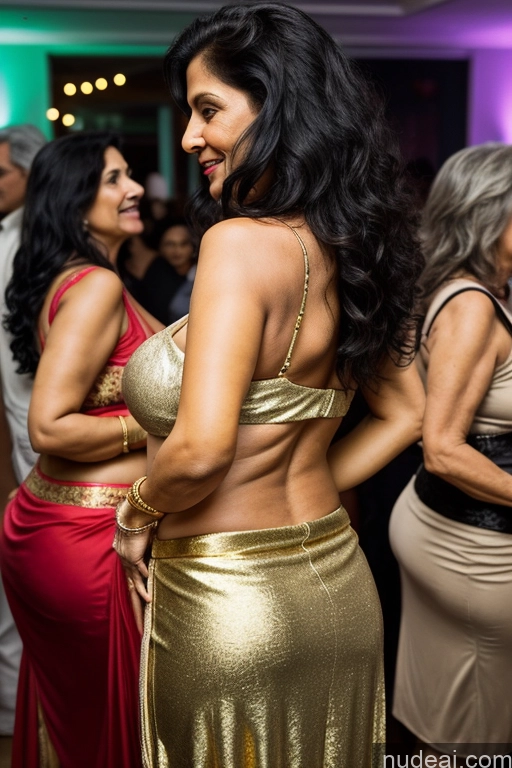 related ai porn images free for Busty Long Hair Indian Milf 70s Party Black Hair Two Gold Jewelry Detailed Back View Long Skirt