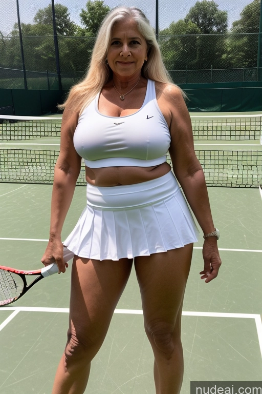 ai nude image of arafed woman in a white tennis skirt holding a tennis racquet pics of Milf Busty Big Ass 70s Long Hair Indian Topless One Tennis