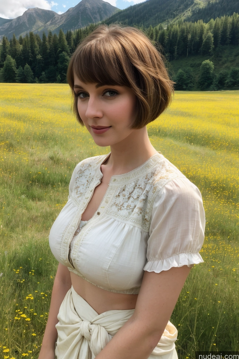 related ai porn images free for Beautiful Fairer Skin Meadow Busty Dutch Blouse Sari Short Hair