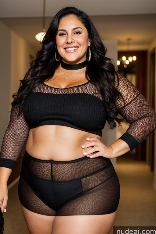 related ai porn images free for Milf Beautiful Big Ass Thick Long Hair Happy Black Hair Latina Front View Choker Fishnet Sweater Two 30s Fat Chubby