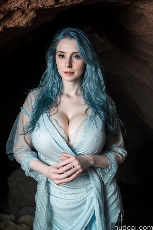 related ai porn images free for Blouse Sari Dutch Messy Fairer Skin Blue Hair Cave Huge Boobs