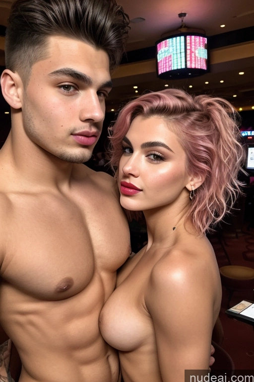 related ai porn images free for Perfect Boobs Bright Lighting Tattoos Pouting Lips Several Muscular Abs Front View Woman + Man Perfect Body Oiled Body Lipstick Fairer Skin 18 Pink Hair Messy Czech Soft + Warm Casino