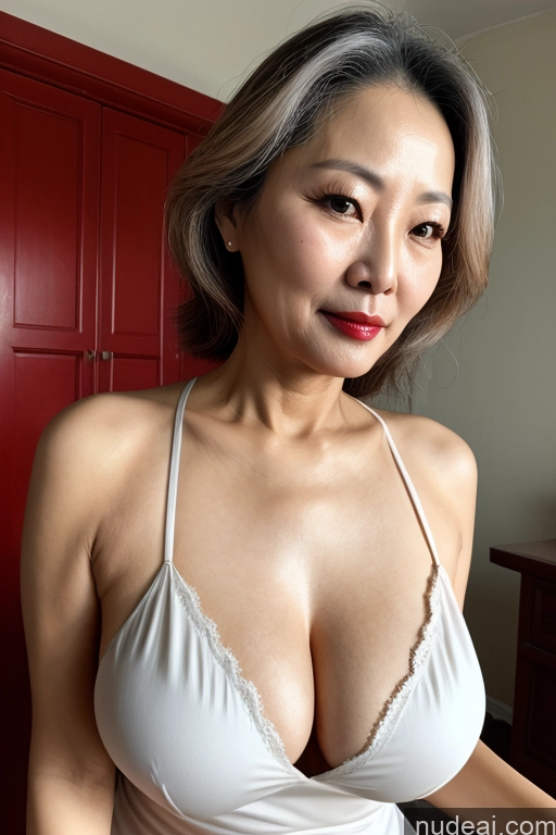 related ai porn images free for Wife Or Girlfriend Perfect Boobs 70s Chinese Lipstick Blouse Cleavage