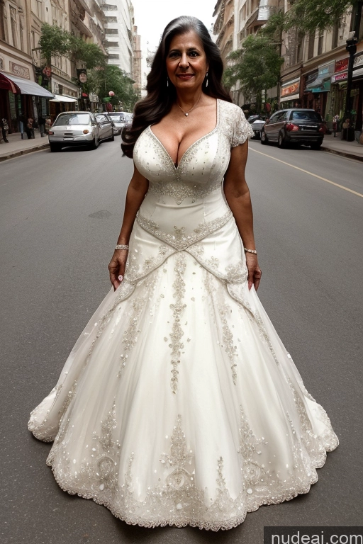 Milf One Busty Big Ass Long Hair Indian Cleavage 80s Brunette Street Haute Couture | Ball Gown Wedding