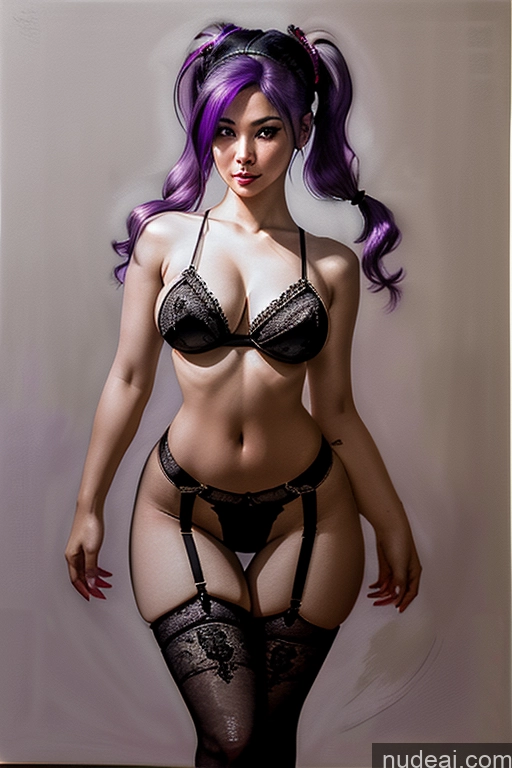 related ai porn images free for One Perfect Boobs Short Skinny Sexy Face Purple Hair Pigtails Asian Front View Stockings Detailed Hourglass 40s Charcoal